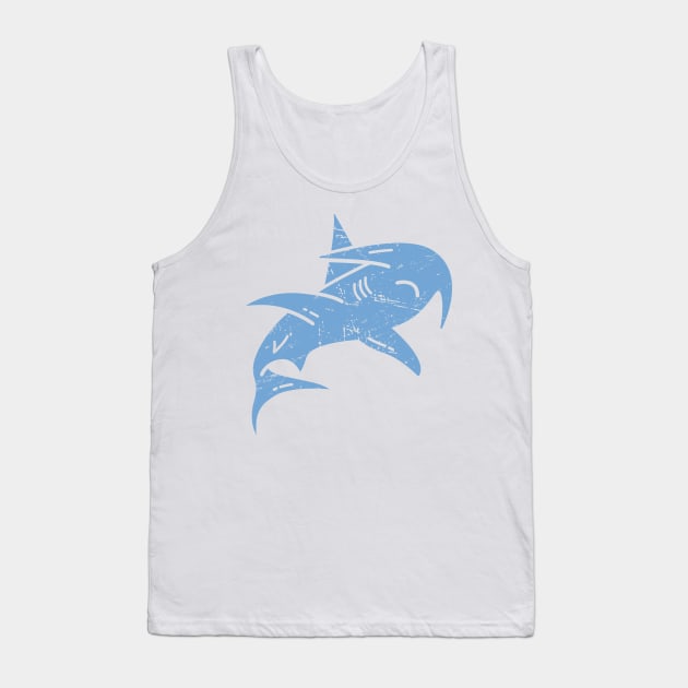 Distressed Hammerhead Shark Tank Top by MeatMan